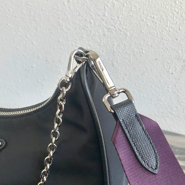 Pra*a nylon hobo bag